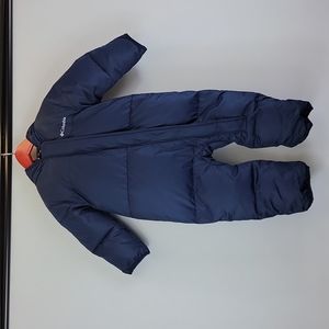 Columbia 12-18 mouths down hooded  snow suit in perfect condition.